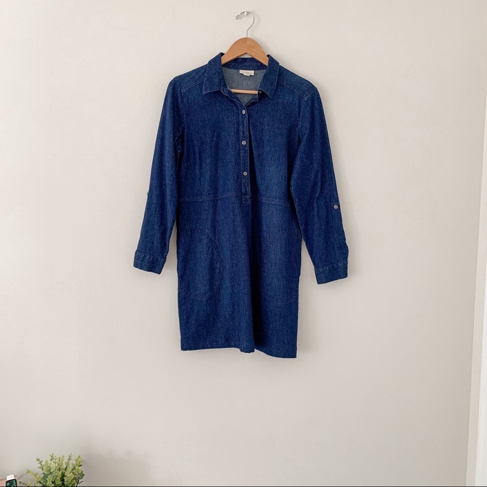 J.Jill blue navy tunic shirt